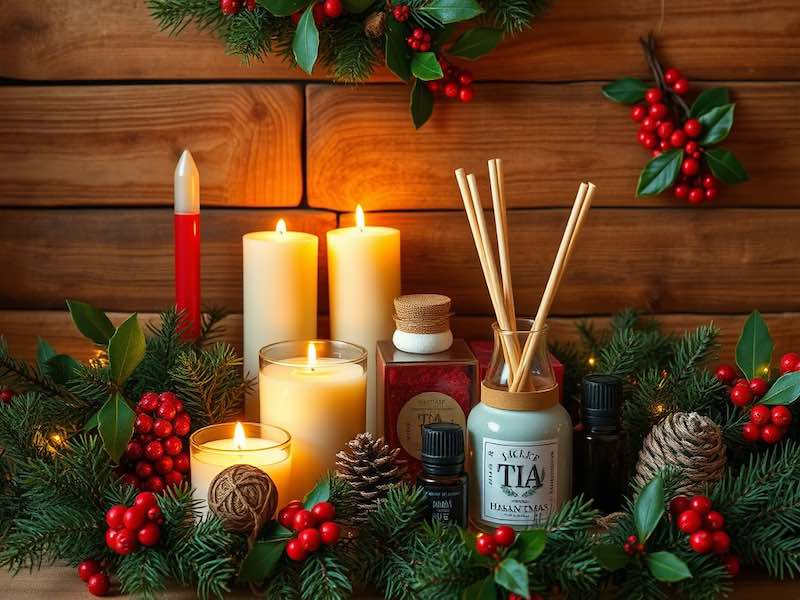 Regalos Saludables para Navidad 1 regalos saludables- velas-infusiones-aceites esenciales